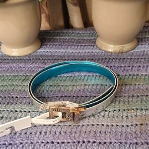Nine West Turquoise and White Belt